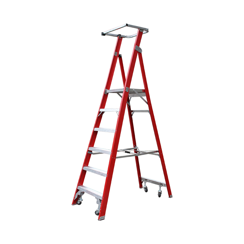 Escalera de plataforma de fibra de vidrio