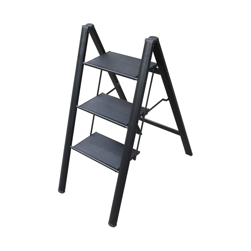Escalera de tijera con soporte para flores